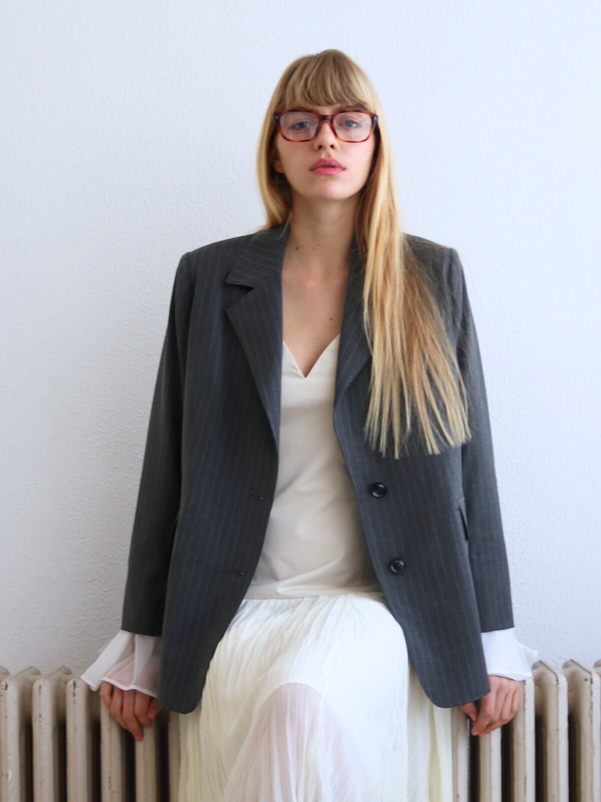 Chiffon Cuff Tailored Jacket – mayumilee