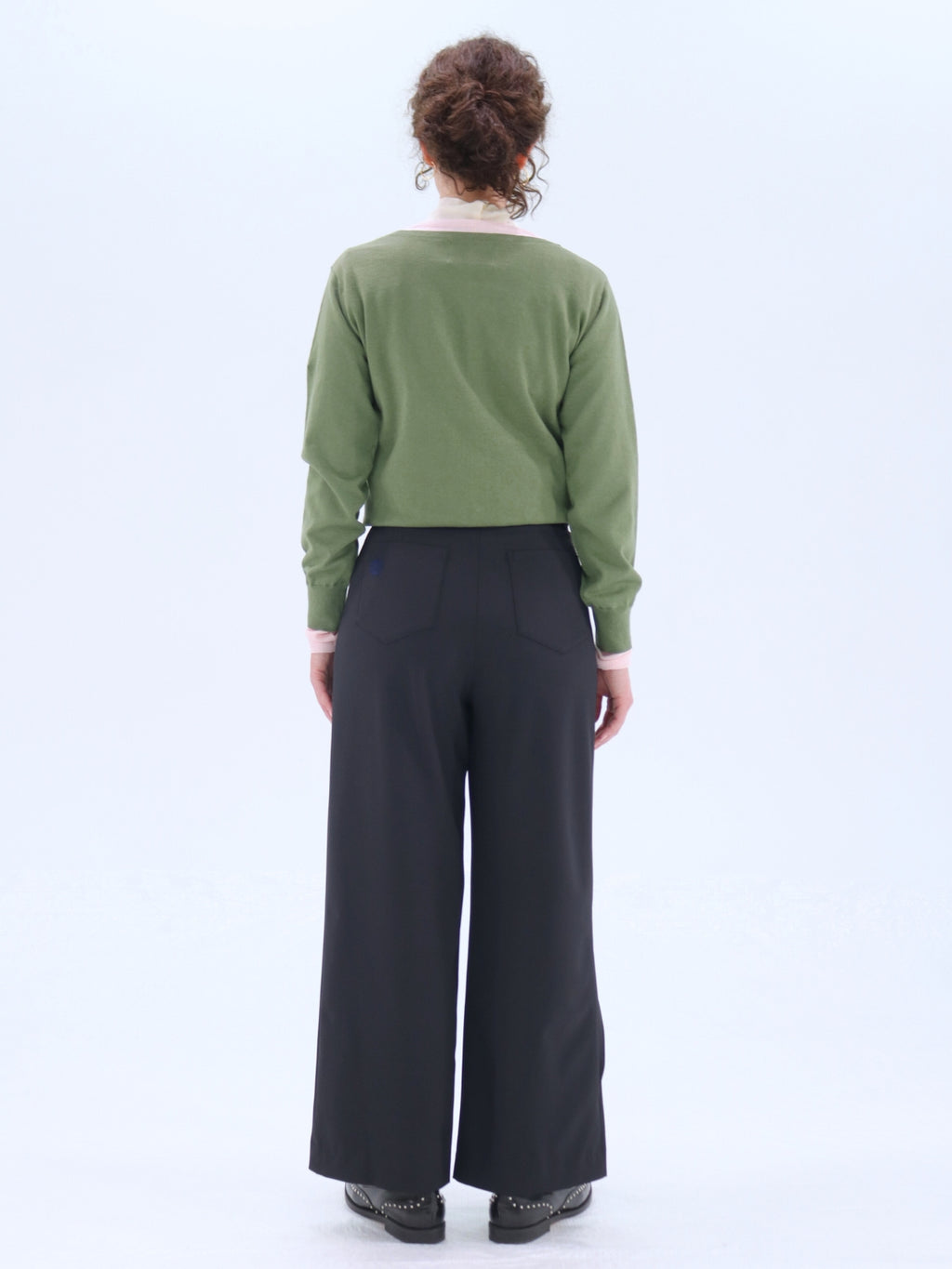 One-Side Wrap Slacks