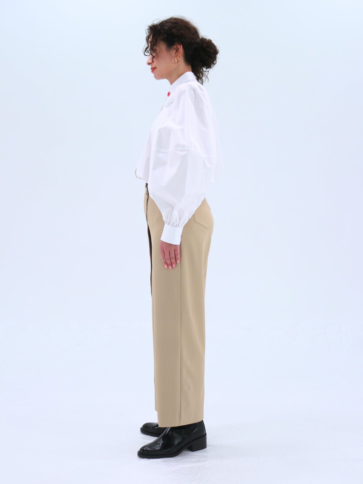 One-Side Wrap Slacks