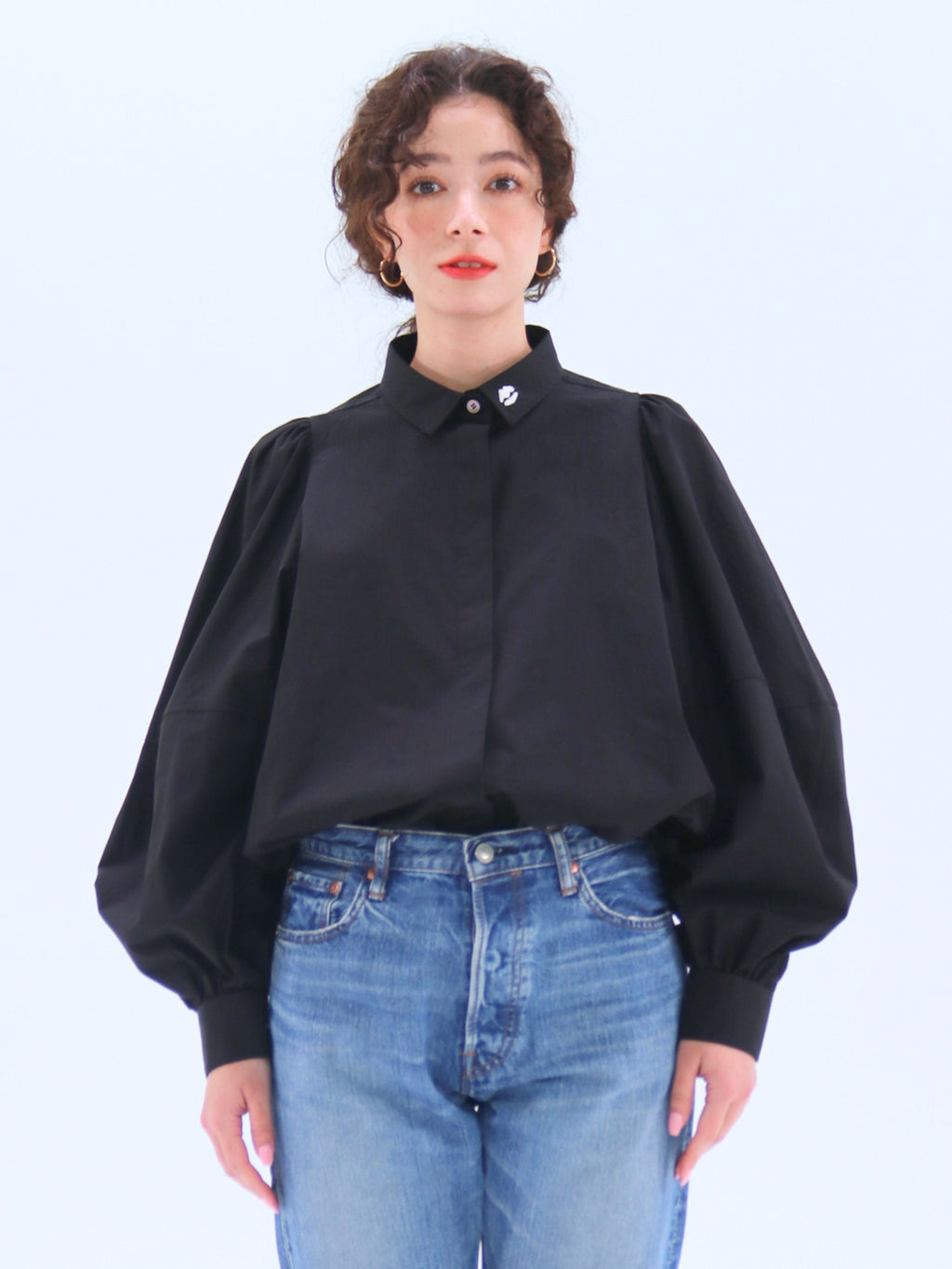 Volume Sleeve Blouse