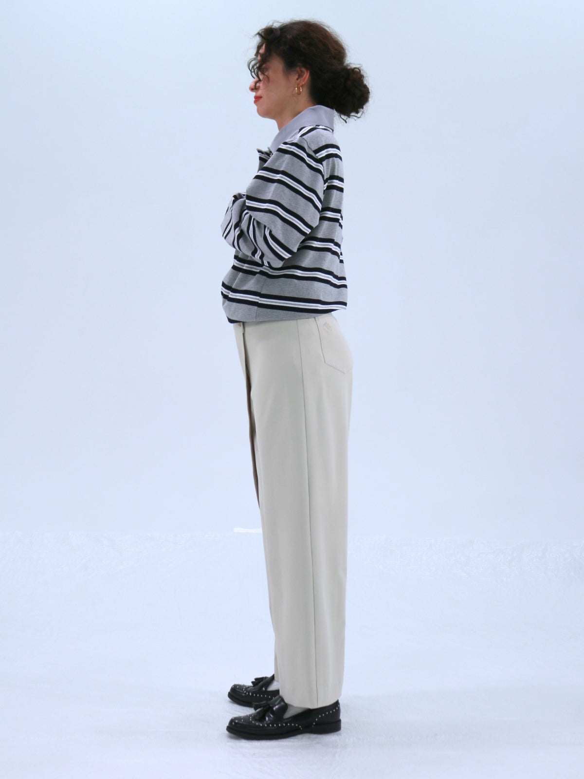 One-Side Wrap Slacks
