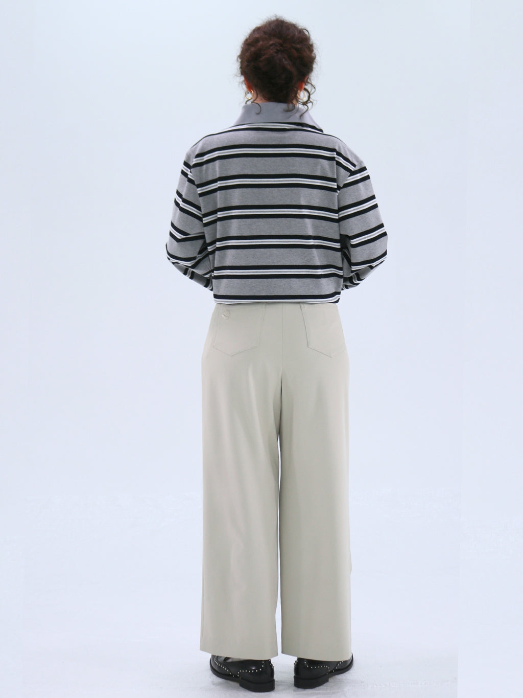 One-Side Wrap Slacks