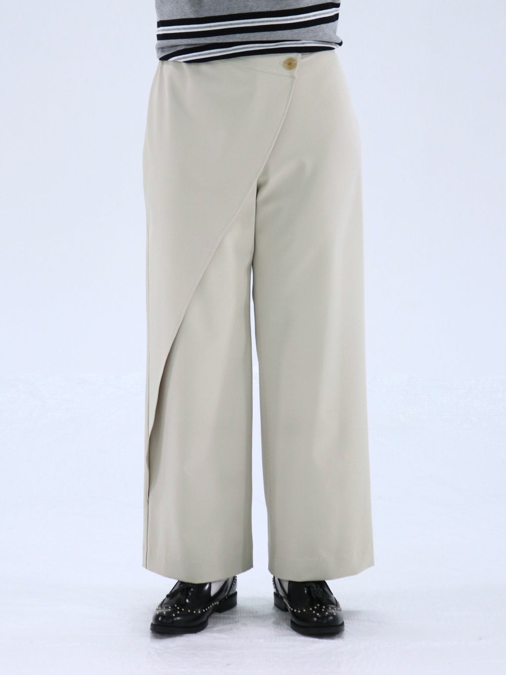 One-Side Wrap Slacks