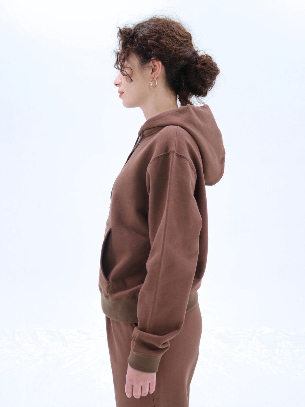 Lip Embroidered Sweat Hoodie