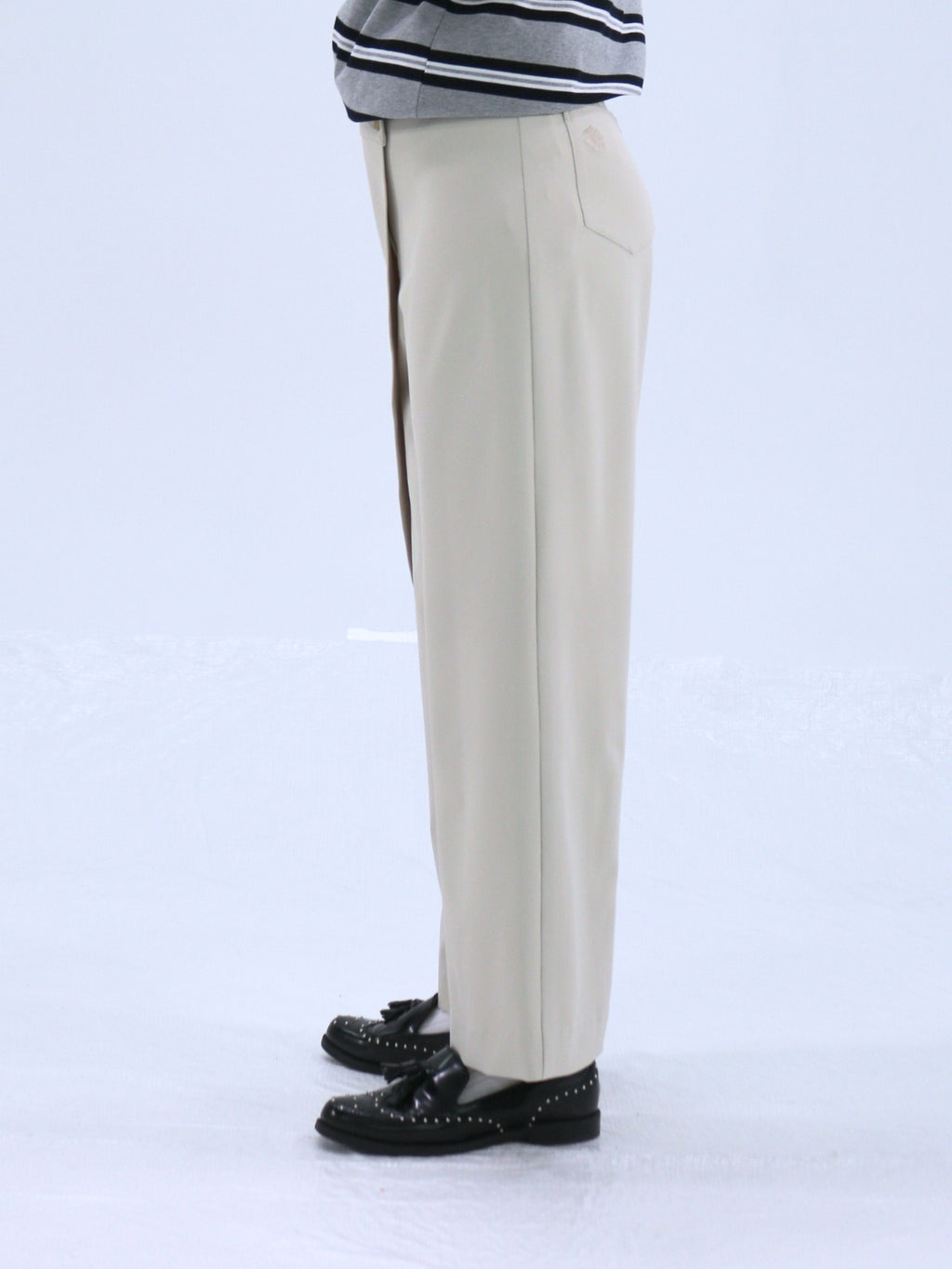 One-Side Wrap Slacks