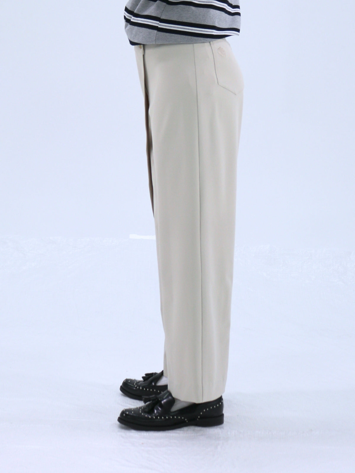 One-Side Wrap Slacks