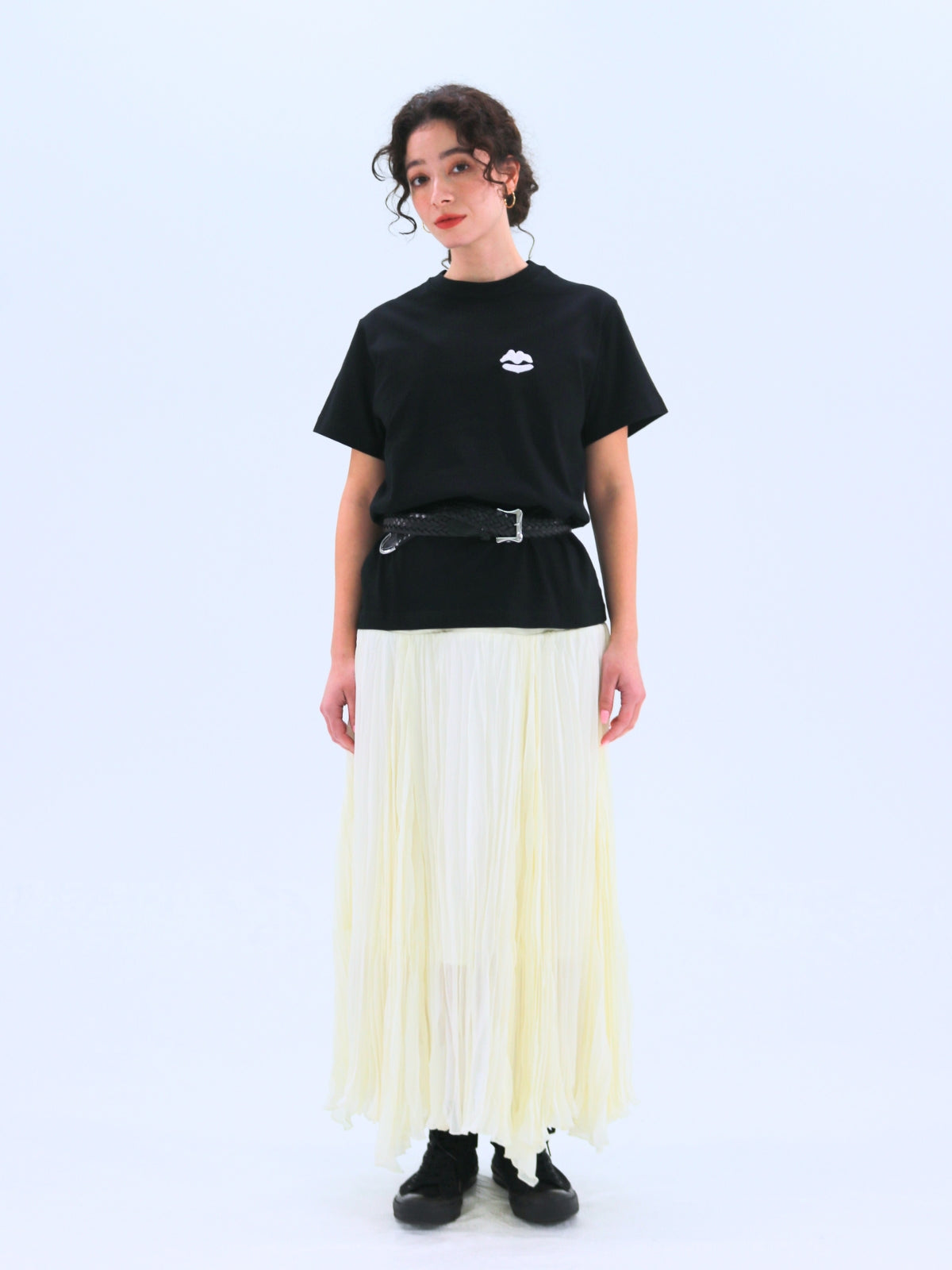 Lip Embroidered T-Shirt