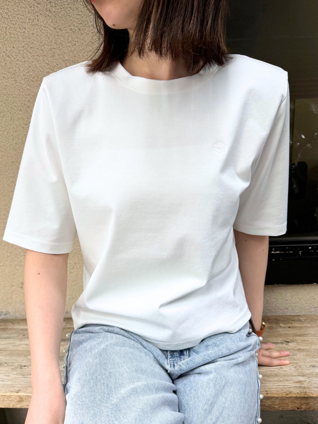 Shoulder pad T-Shirt