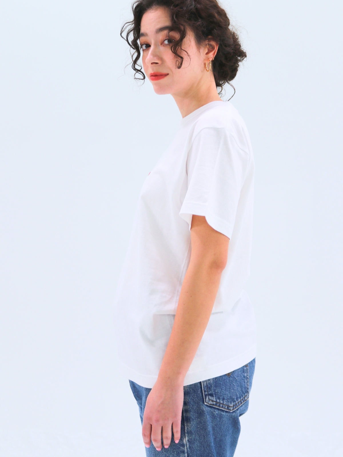 Lip Embroidered T-Shirt