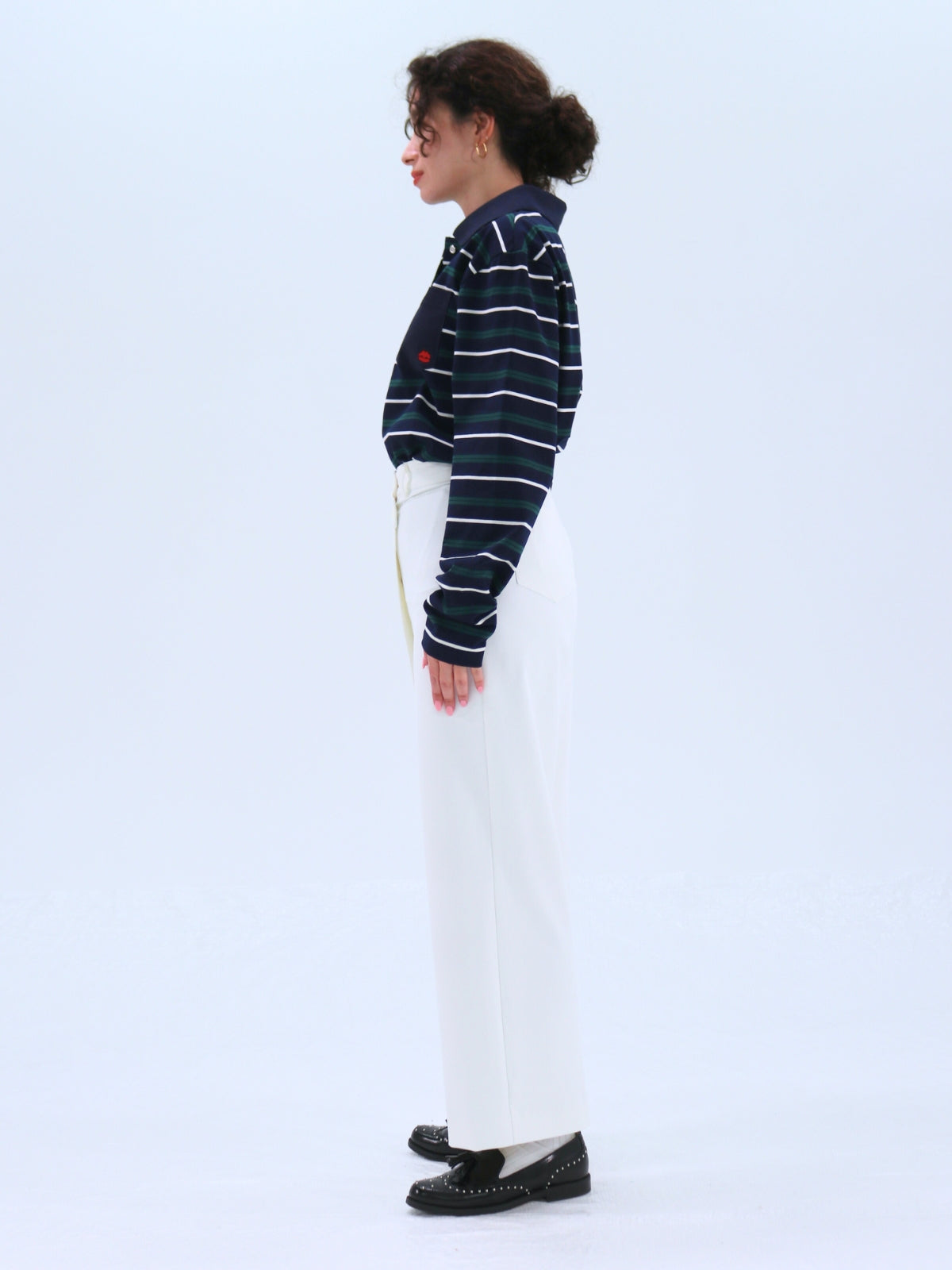 One-Side Wrap Slacks