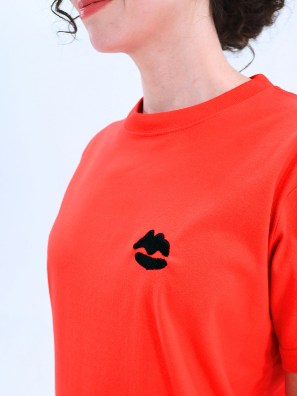 Lip Embroidered T-Shirt