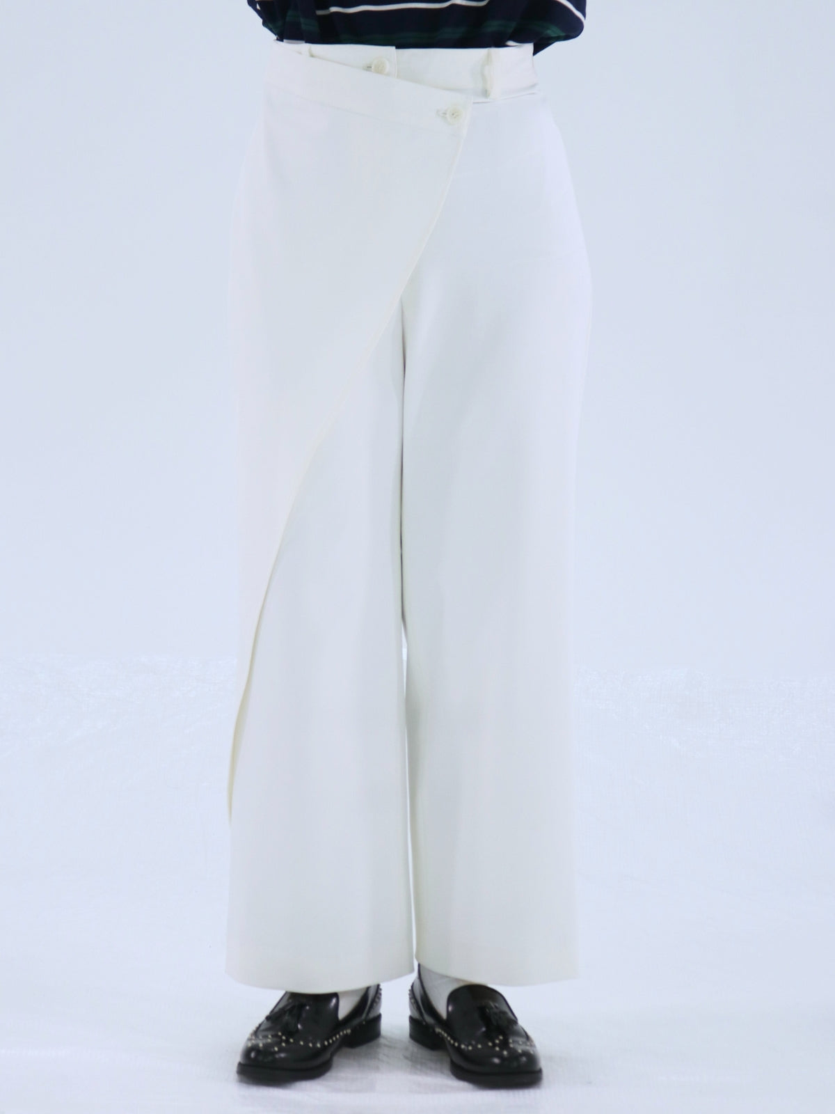 One-Side Wrap Slacks