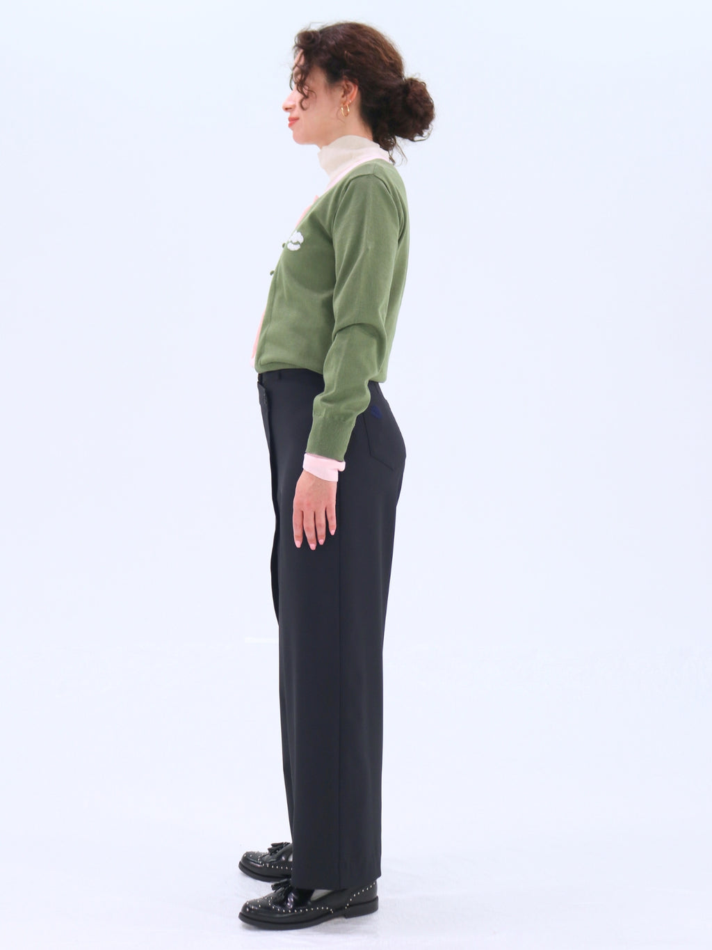 One-Side Wrap Slacks