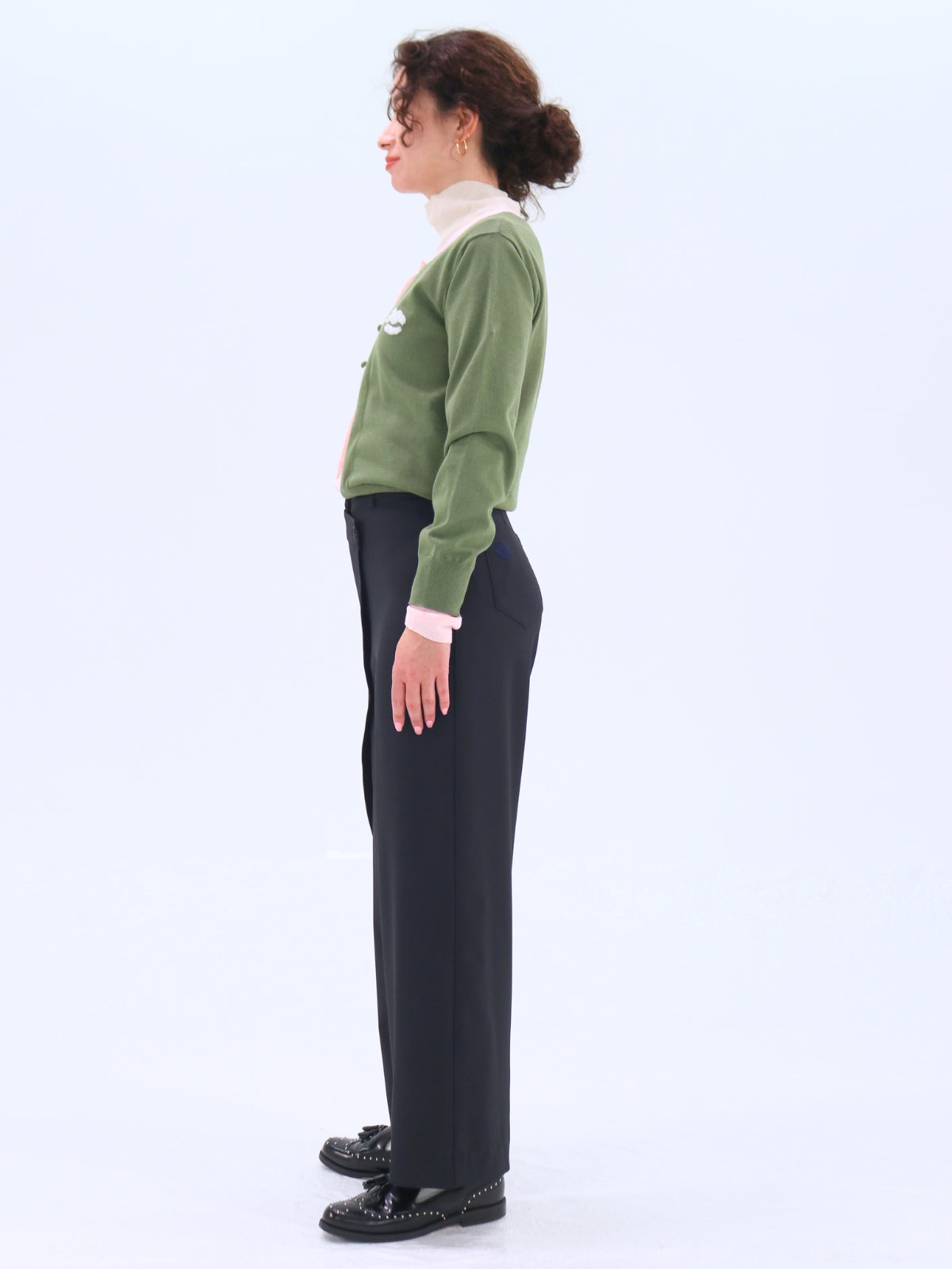 One-Side Wrap Slacks