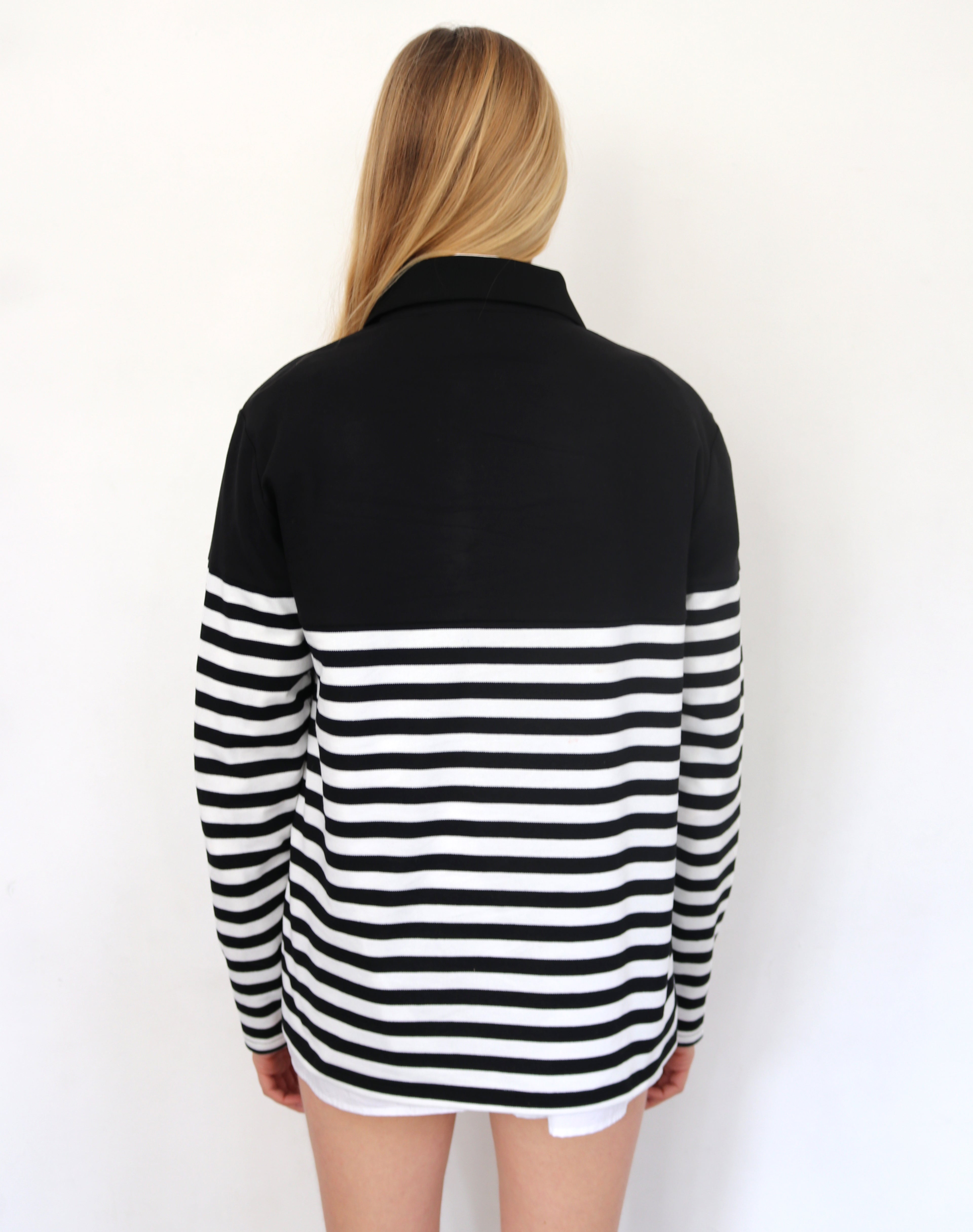 LIPS DON’T LIE. Border Polo Shirt
