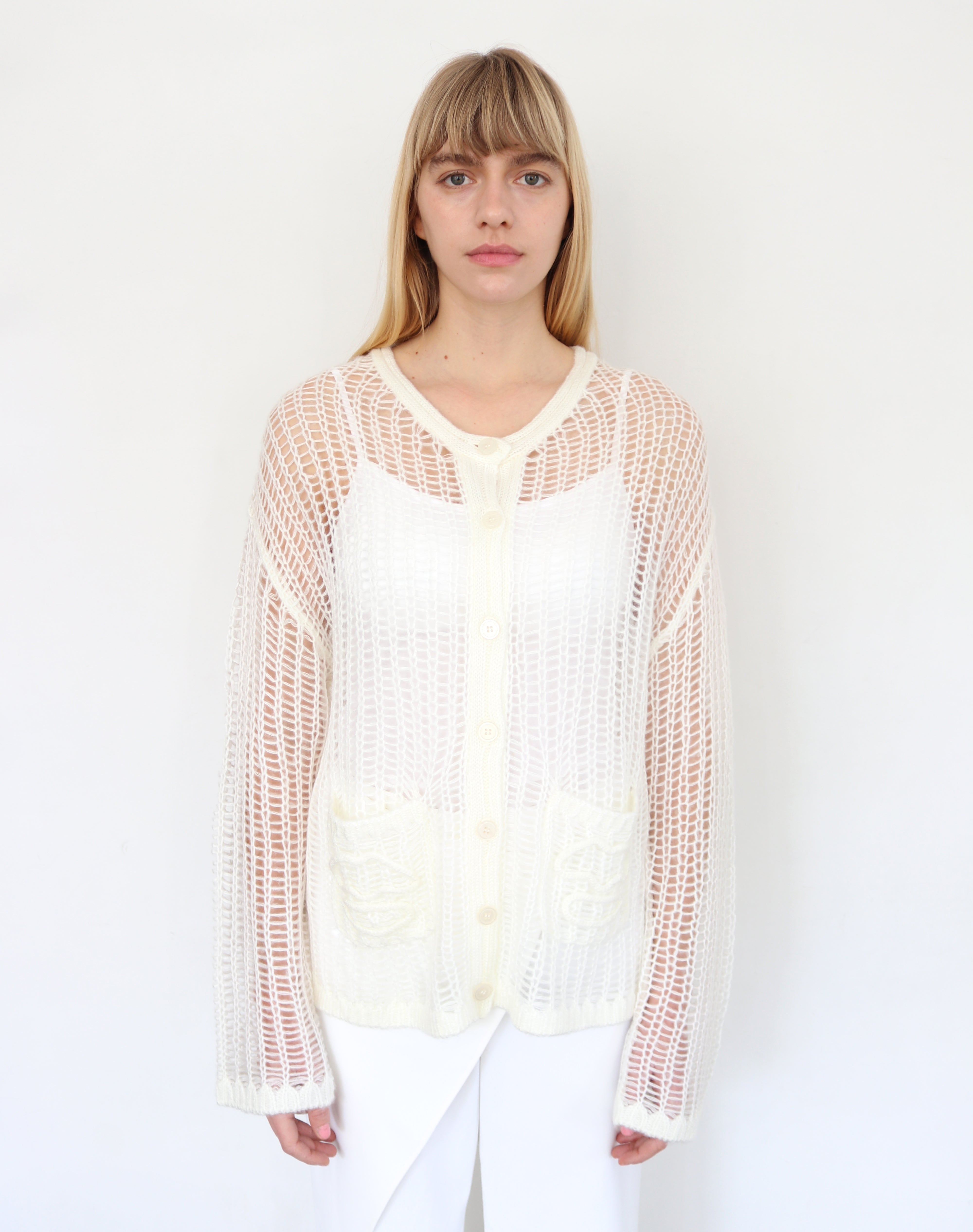 Low-Mesh Lip Cardigan – mayumilee