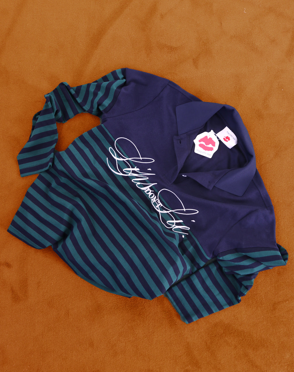 LIPS DON’T LIE. Border Polo Shirt